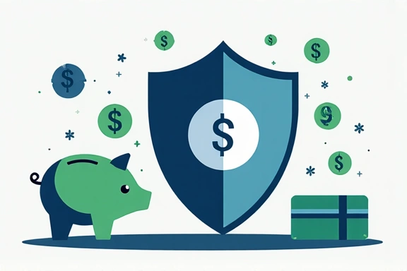 Illustration représentant les bases de la sécurité financière
